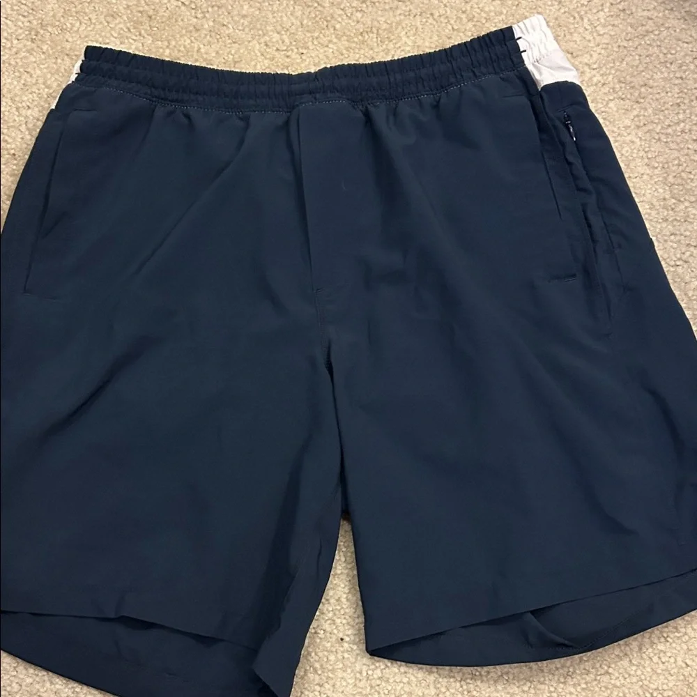 Birddogs Navy White Lined Gym Shorts